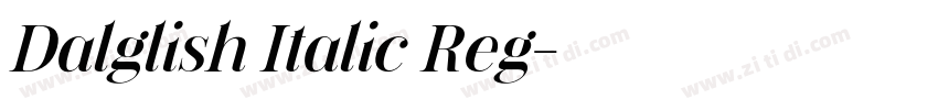 Dalglish Italic Reg字体转换
